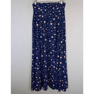 Elhoffer Essentials Maxi Skirt Women Large Queen Of The Night Cloud Stars Space